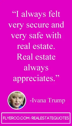 "I always felt secure and safe with real estate. Real estate always appreciates" #realtor